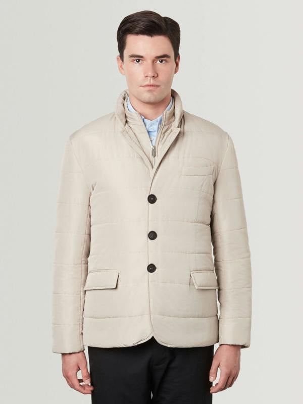 Puffer Suit Jacket - Sand