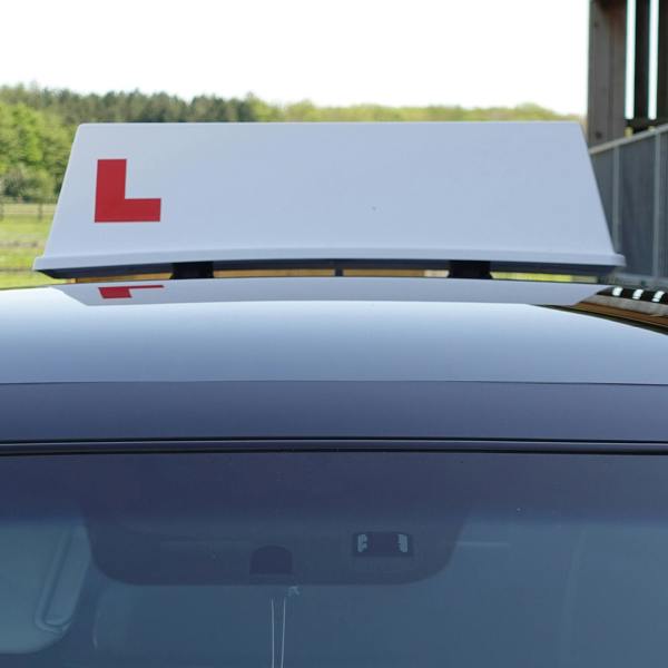 Driving Instructor Roof Sign Board Advertising for Glass Roof Cars Learner Drivers, Vacuum Mounted
