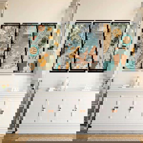 Extra Large Pictures For Living Room | Set of 3 Italian Lifestyle Wall art Prints