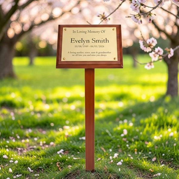 Memorials Direct Personalised Acrylic Memorial Plaque