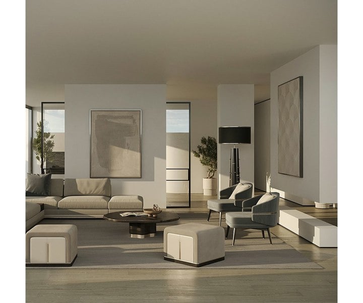 Comfortable armchair ideas for living room decor, showcasing the Billy Armchair.