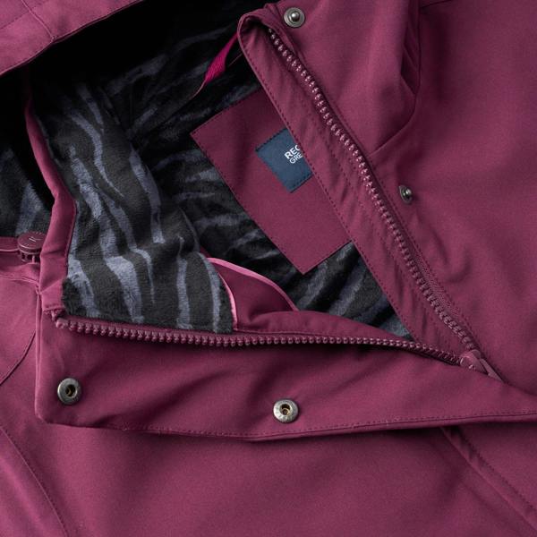 Regatta Womens/Ladies Ramona Zebra Insulated Waterproof Jacket - Fig/Black - 