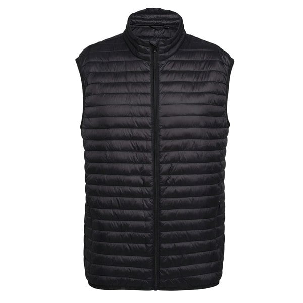 2786 Mens Tribe Fineline Padded Gilet/Bodywarmer - Black