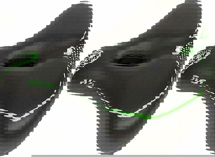 Awe Adult Gel Bike/E-Bike/City Bicycle Saddle Large Green/Black
