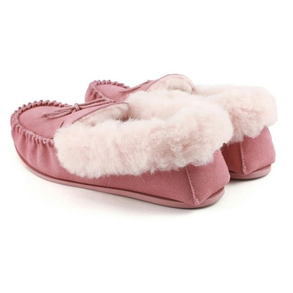 Eastern Counties Leather Womens/Ladies Willow Suede Moccasins - Blush