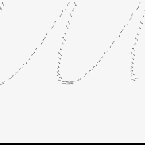 T. H. Baker 9ct White Gold 51cm Diamond-Cut Curb Chain 5.13.0035