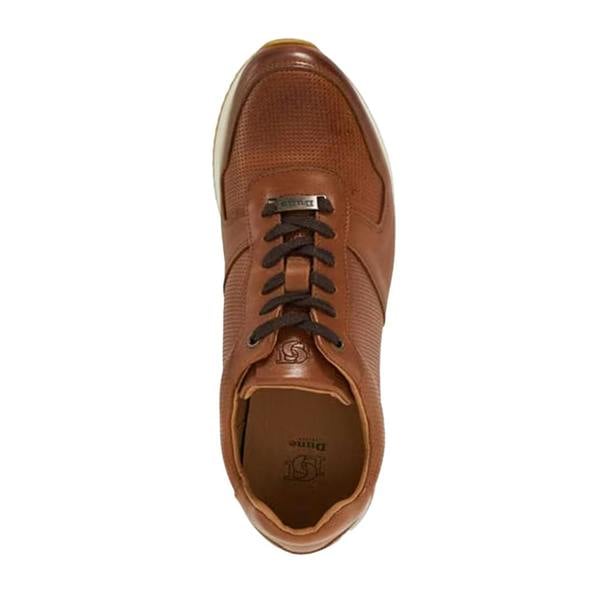 Dune London Mens Trilogy Suede Trainers - Tan - 