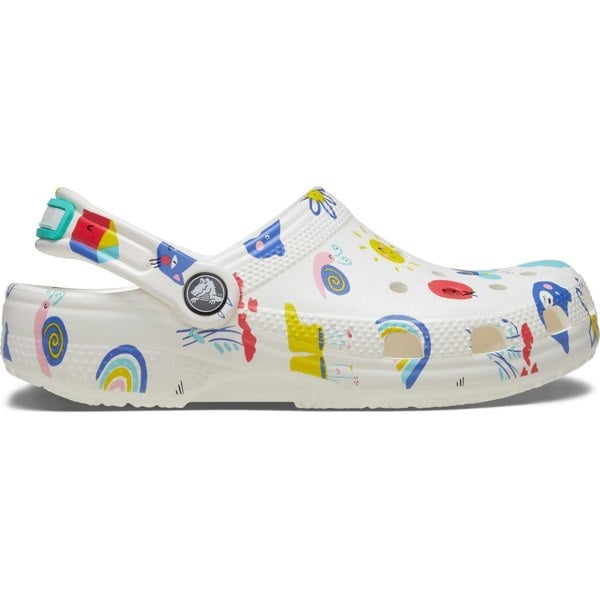 Crocs Classic Graphic Thermoplastic White/Multi Loafers