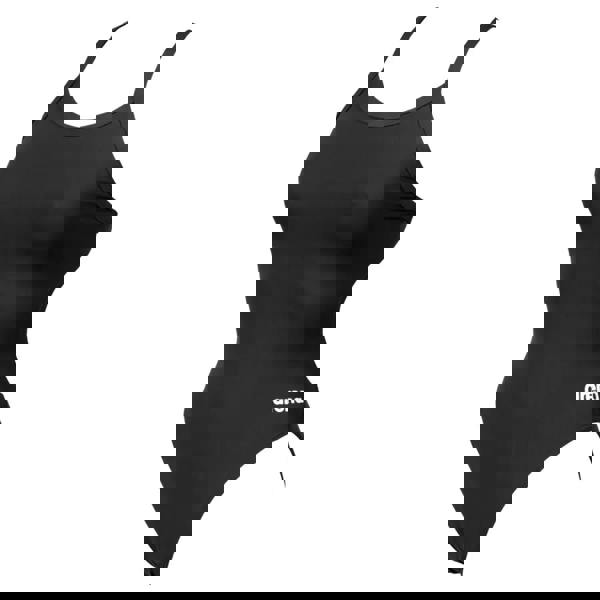 Arena Team Challenge Solid black one-piece swimsuit with adjustable straps