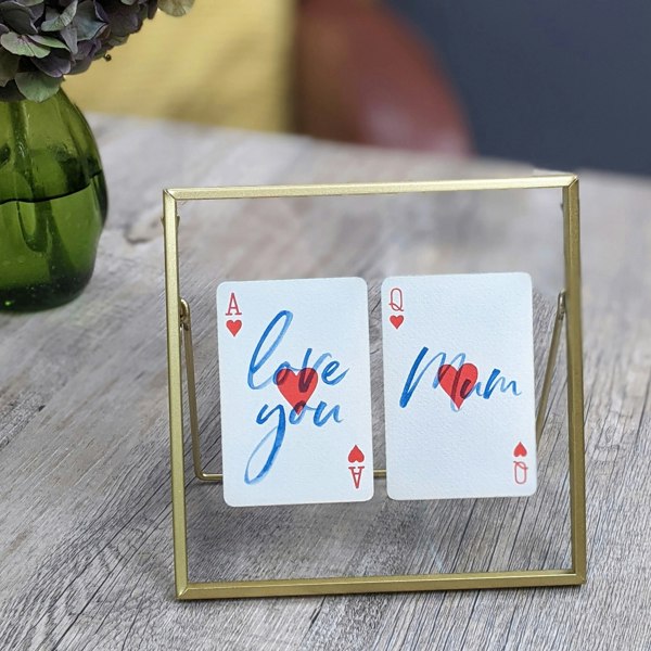 Hands & Hearts Love you Mum playing cards gift set