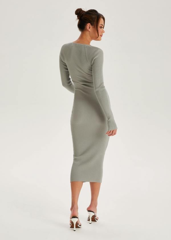 Urban Bliss Grey Square neck Dress