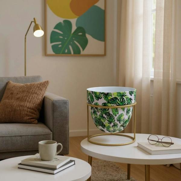 13CM PLANTER ON STAND