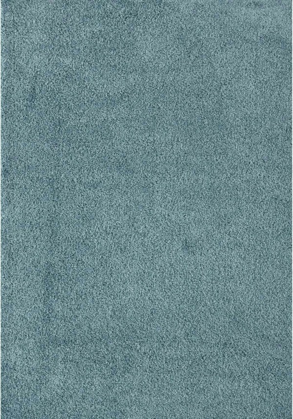 Shaggy duck egg blue rug high quality, thick pile 30 mm, easy to clean.