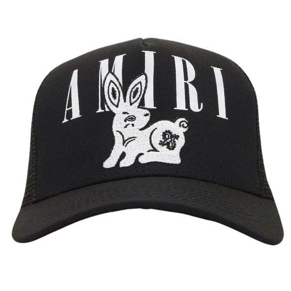 Amiri Bandana Rabbit Logo Hat - Black