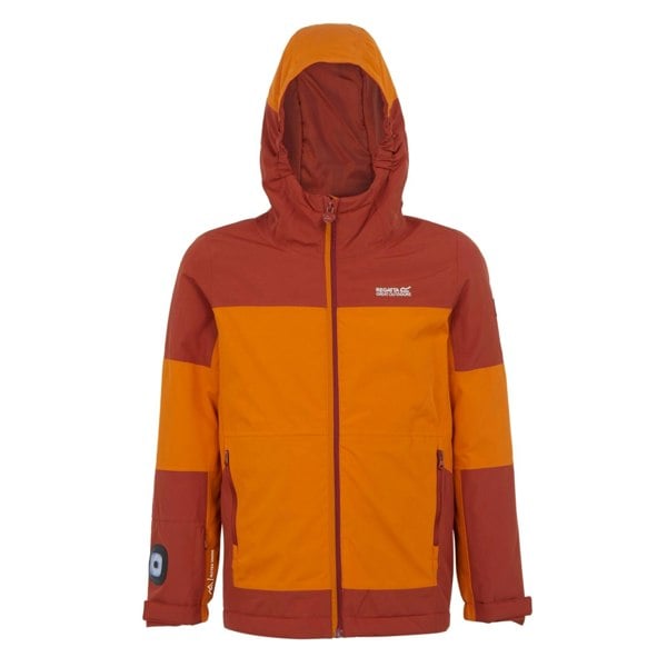 Regatta Childrens/Kids Beamz IV Waterproof Jacket - Fox/Red Ochre