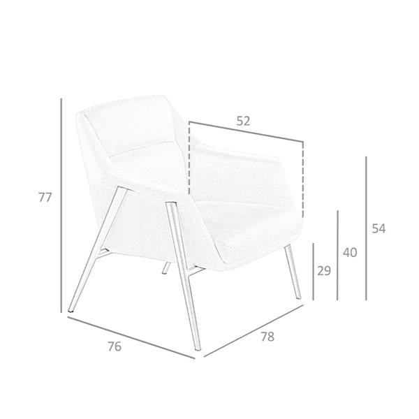 Angel Cerdá White Fabric Armchair 5010
