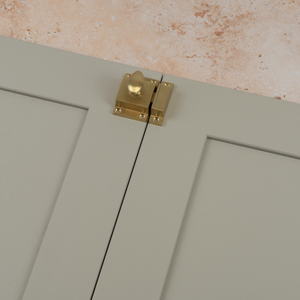 Handle & Home Satin Brass Cabinet Latch