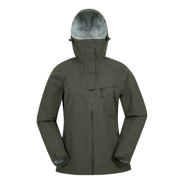 Mountain Warehouse Womens Arlberg 2.5 Layer Waterproof Jacket - Dark Khaki