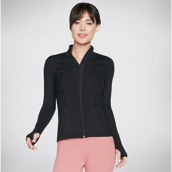 Skechers W03JA158/BLK GOFLEX MESH Womens Jacket Black