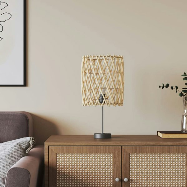Berkfield Lamp Shade �_�”�_23x28 cm Wicker