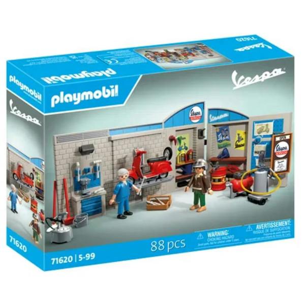 Playmobil 60s Vespa Garage Workshop Playset