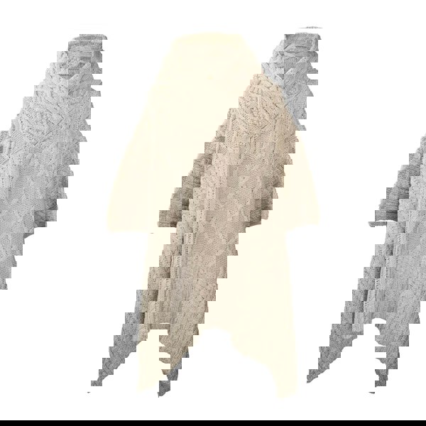 Aran Cable Shawl Neck Cape Aran Cable Shawl Neck Cape | Traditional Design | Cozy Knit