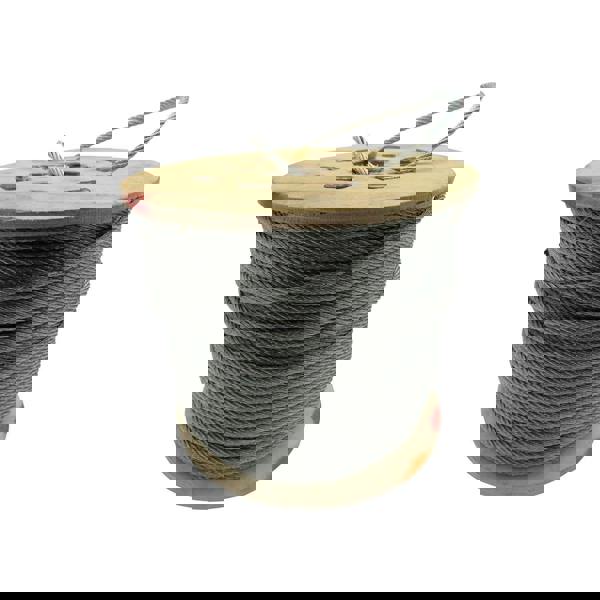 Galvanised Steel Wire Rope Cable 3MM 6x7 (100M Reel 6 x 7 Rigging Marine)