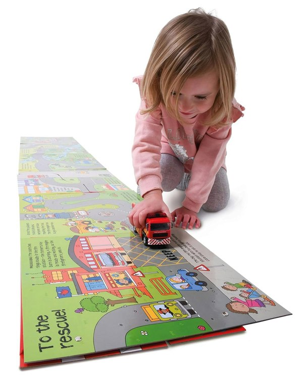 Convertible Fire Engine - Great Value Sit In Fire Engine, Interactive Playmat and Fun Storybook