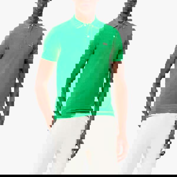 Lacoste Mens L.12.12 Pique Slim Polo Shirt - Dark Green - 