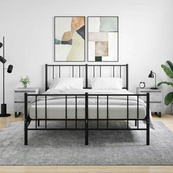 Berkfield Bedside Cabinets 2 pcs Concrete Grey 40x35x50 cm Engineered Wood