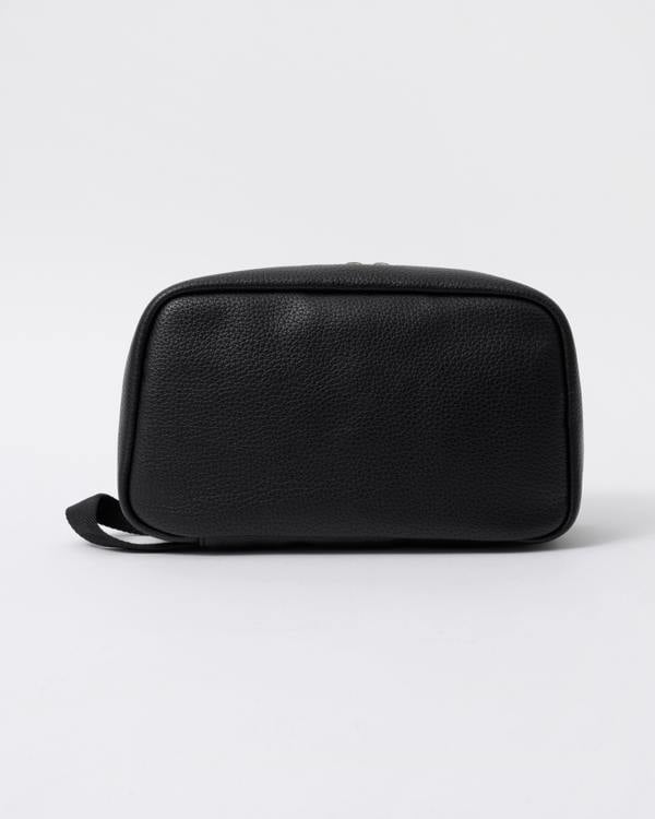 back of BOSS Orange Ray EVO Mens Washbag in Black 001