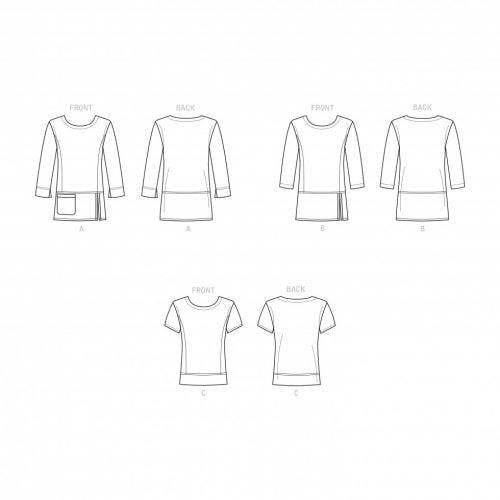Simplicity Sewing Pattern 9275, Tops for Women, K5 (8-10-12-14-16) - Easy