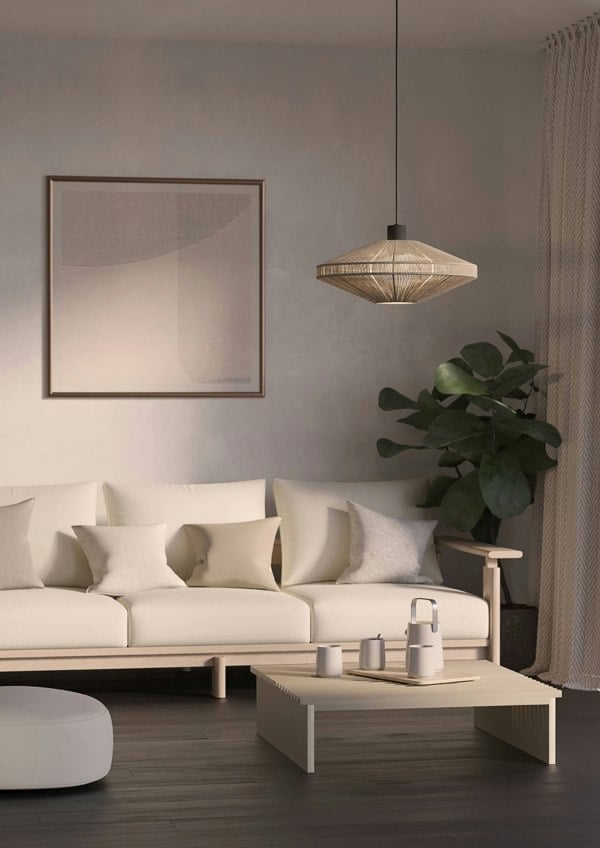 EGLO Midsumer Timeless Fabric Pendant Light