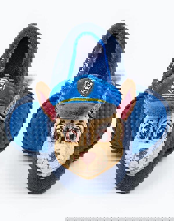 Paw Patrol Boys Blue 3D Characters Applique Slip On Loafer Slippers