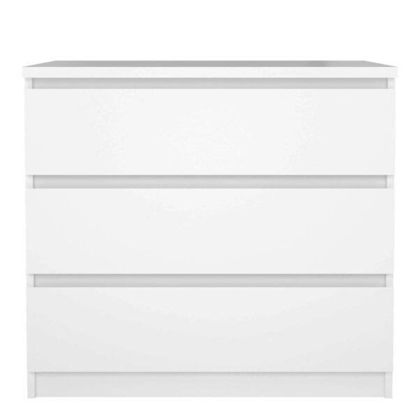 Wyld Haus Budapest White Wooden Storage Chest 3 Drawers