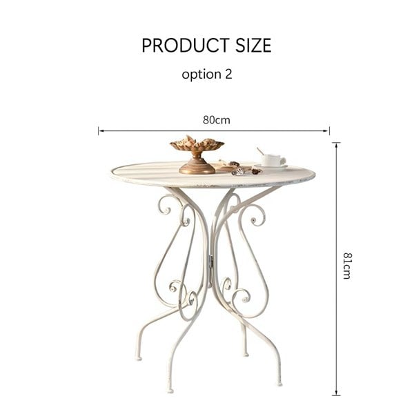 Antonia Outdoor Garden Dining Table Set, Iron-Rit Concept-Option 2 Garden Table-Rit Concept
