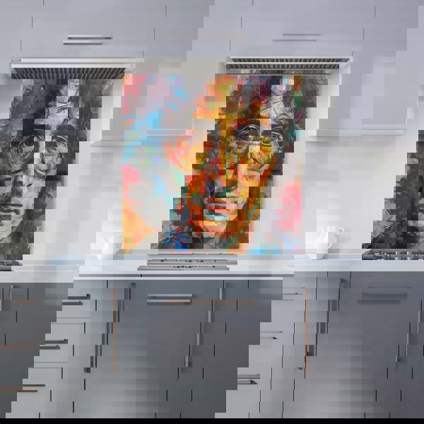 Warren Reed - Designer Psychedelic Portrait of Lennon Kitchen Splashback