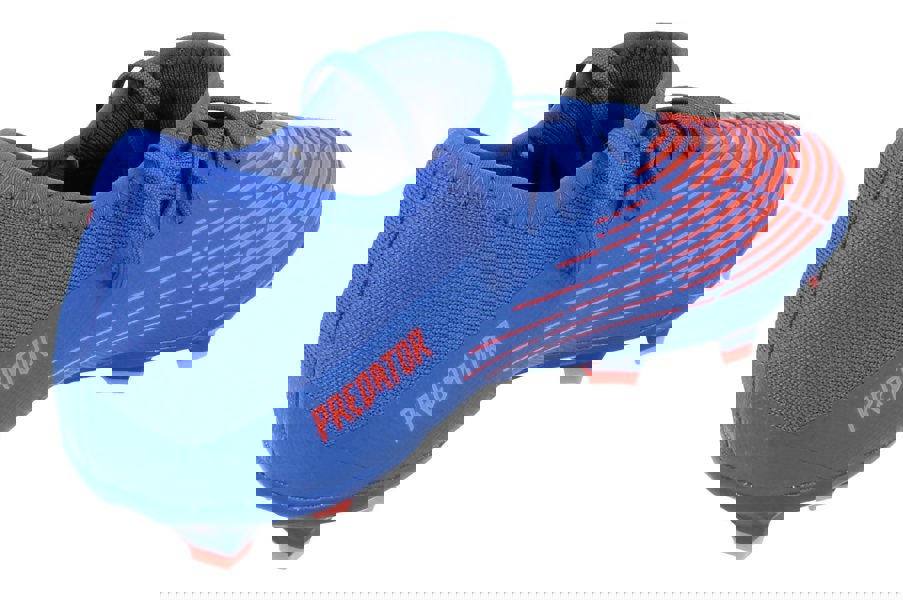 Adidas Predator Edge.3 L FG Mens Football Boots  GW2280 - Blue Red Gw2280 - Photo 2