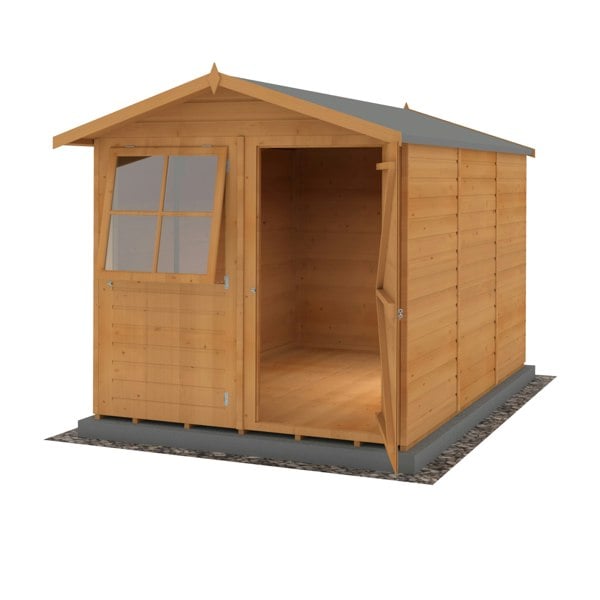 Shire Barraca 7x10 12mm interlock Clad wooden Shed - Best Shed