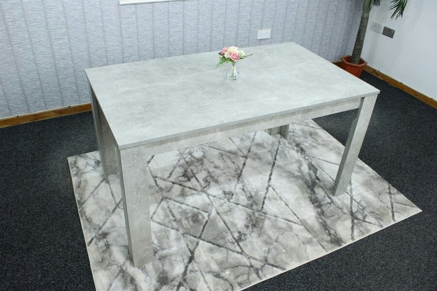Kosy Koala Wooden Dinning Table In Stone Grey Effect