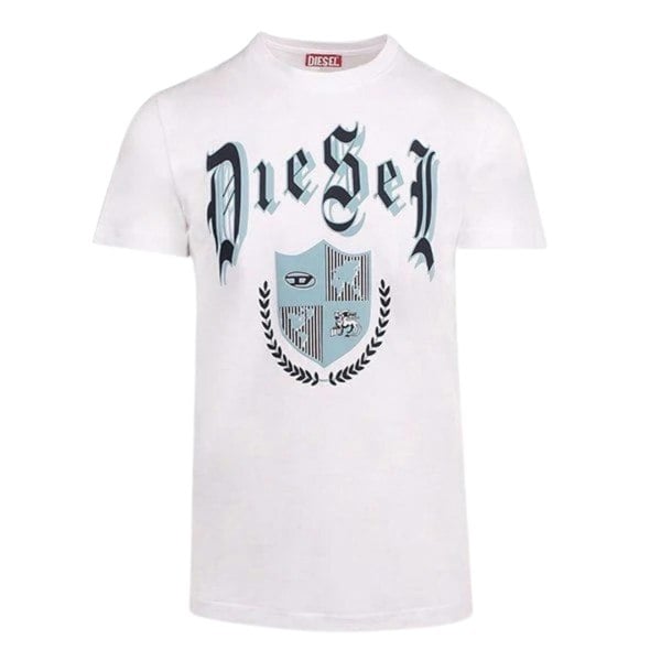 Diesel Medieval Design White T-Shirt XS