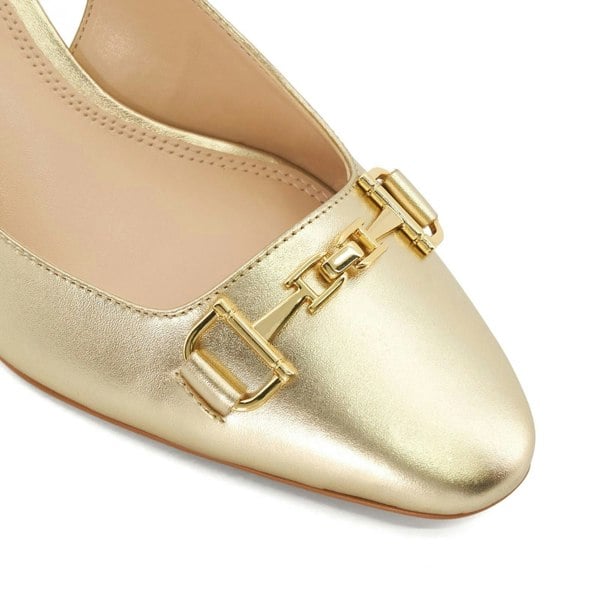Dune London Dune model Detailed Court Shoes Female in Gold