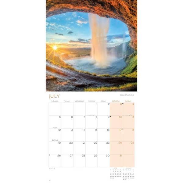 Most Beautiful Places On Earth Calendar 2027, Wall Calendars, Month To View, Travel, Gift