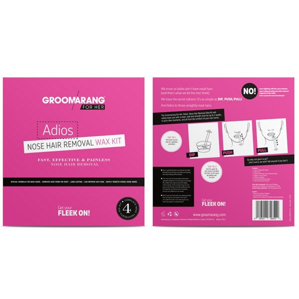 Groomarang For Her- Adios Nose Hair Removal Wax Kit For Her