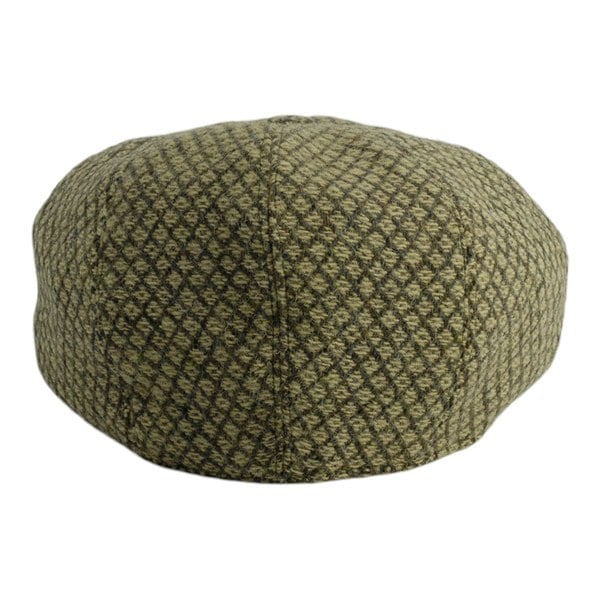 Gamble & Gunn Lewis - 8 Panel British Made Harris Tweed in Barleycorn Cream Cap 