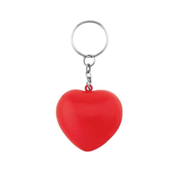 MidOcean Lovy Heart PU Keyring - Red - 
