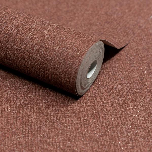 Grandeco Boutique Monroy Semi Plain Effect Luxury Weight Embossed Wallpaper, Red