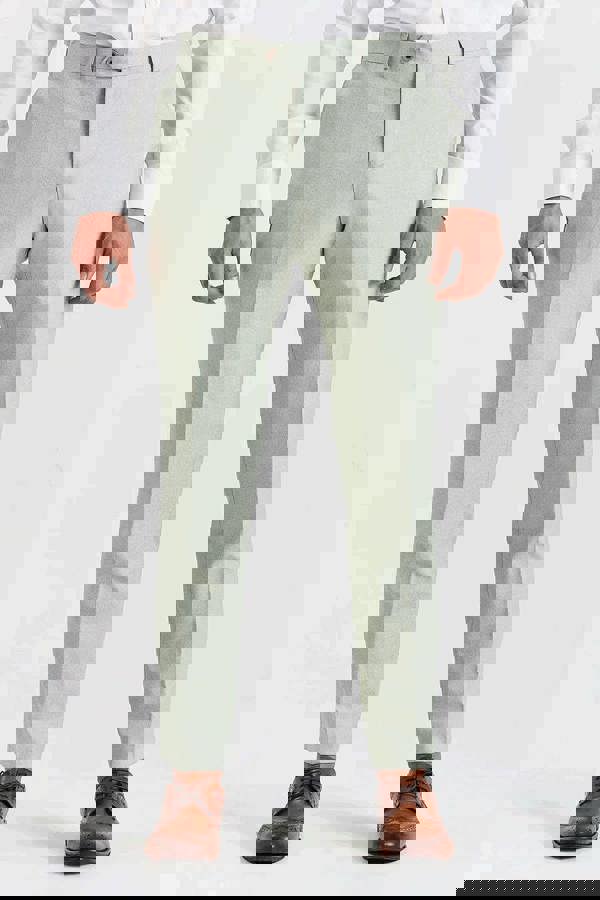 Paul Andrew Belmont - Men's  Sage Green Trousers