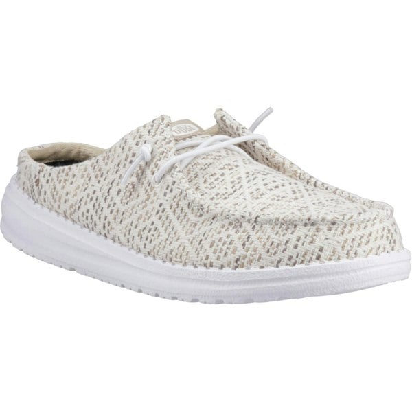 HEYDUDE Wendy Slip Surf Baja Polyester Blend Women's Tan/Multi Mules