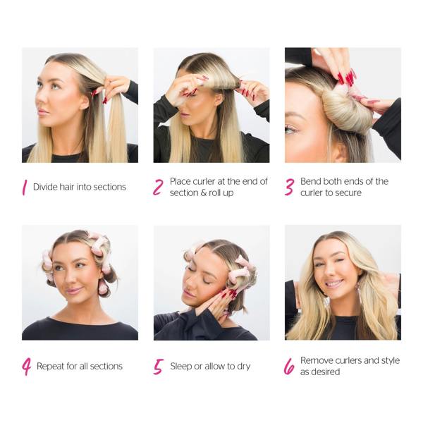 Brushworks Heatless Flexi Curlers